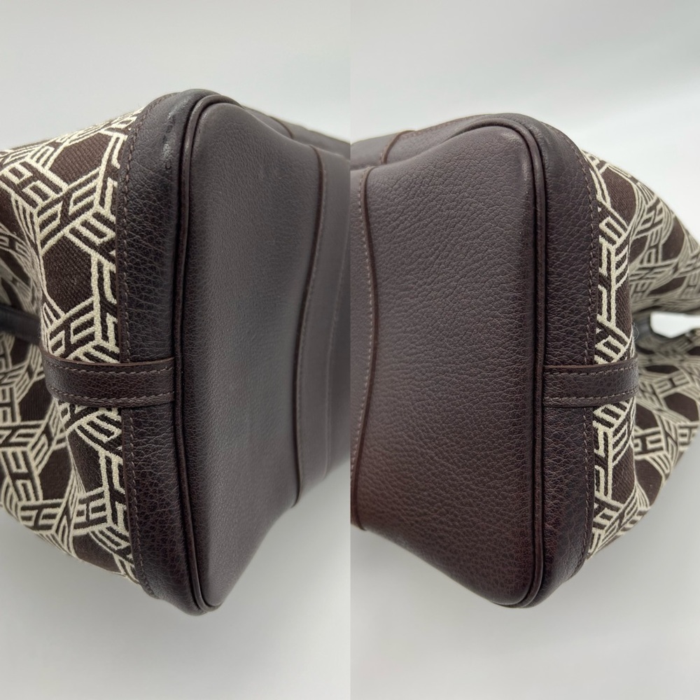 Authentic Hermès canvas/ brown leather Garden party 36 - Picture 15 of 17